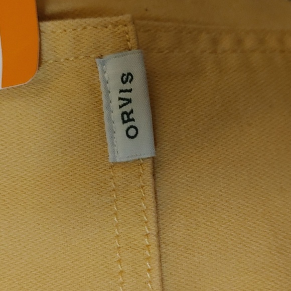 NWT Orvis Women's Cotton Blend Athletic Shorts Yellow - Picture 3 of 5